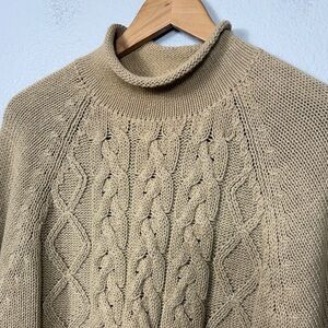 Vintage The Limited Rolled Neck Cable Knit Sweater